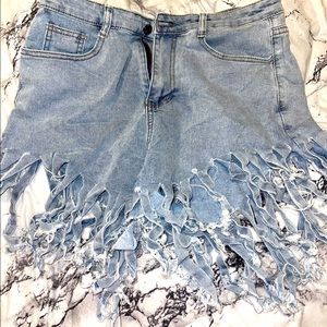 Fringe Shorts Size Large